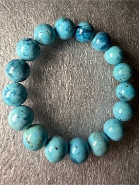 High Quality 12MM Brazilian Chrysocolla Natural Crystal Bracelet